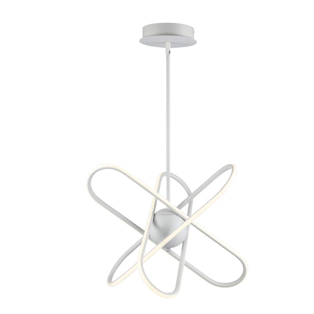 21" LED PENDANT-ATOM BURST MED